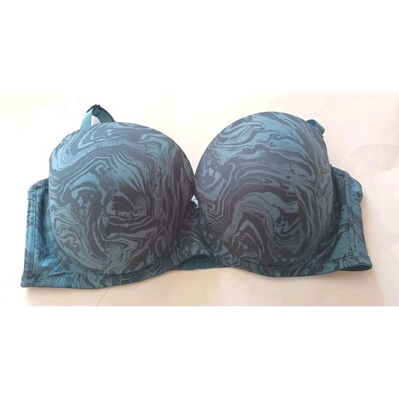 Ashley Stewart Multiway Strapless Bra Size 44 DDD Underwire Marbled Print - Picture 4 of 7